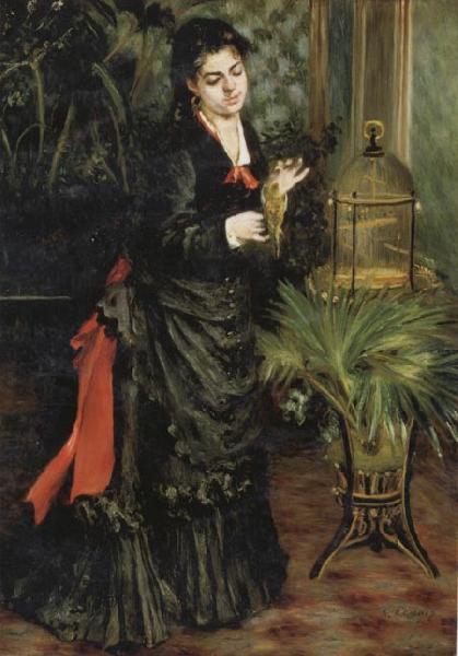  Woman with a Parrot(Henriette Darras)